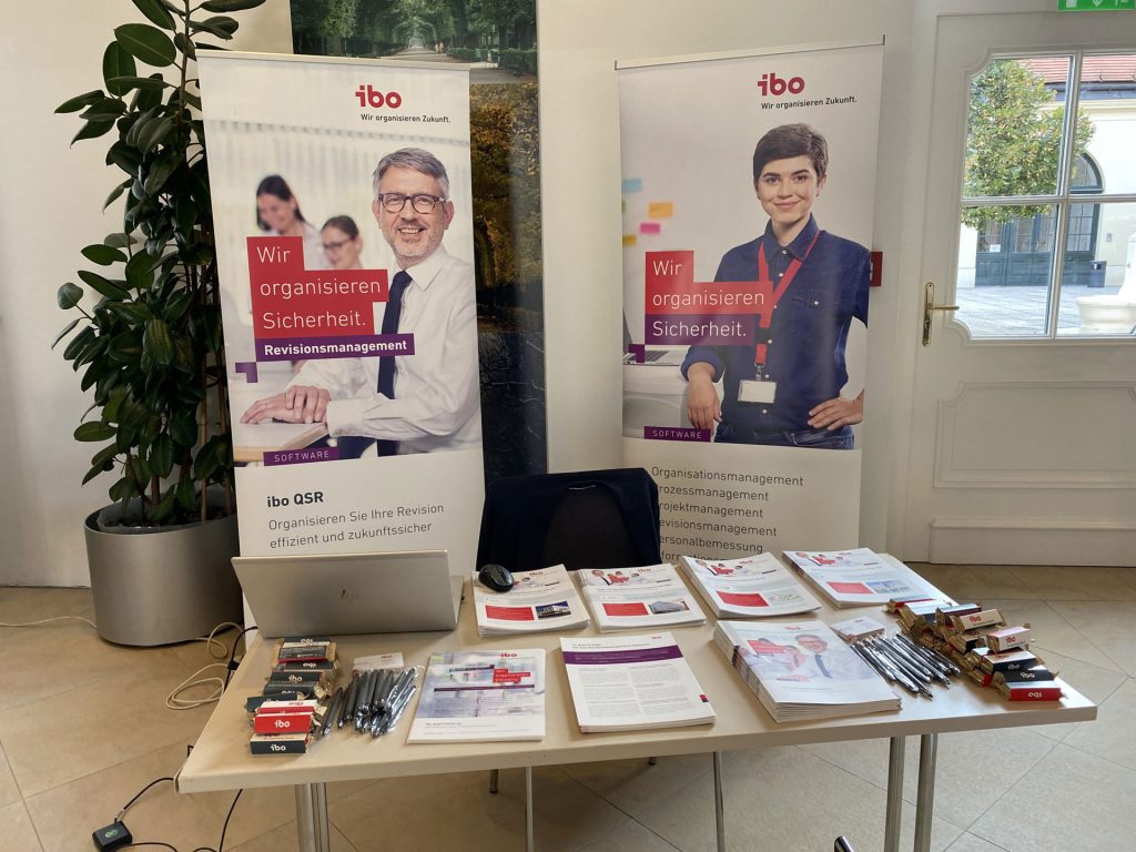 Messestand von ibo auf der 40. IIA Jahrestagung