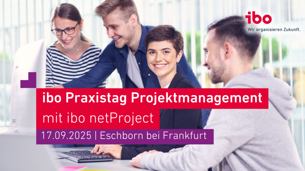 Banner zum ibo Praxistag Projektmanagement 2025