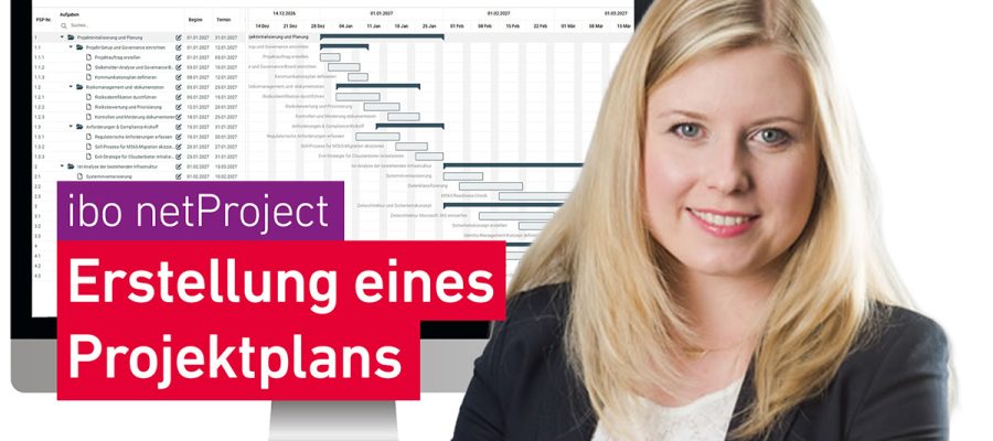 Erstellung eines Projektplans mit Hilfe von KI in ibo netProject